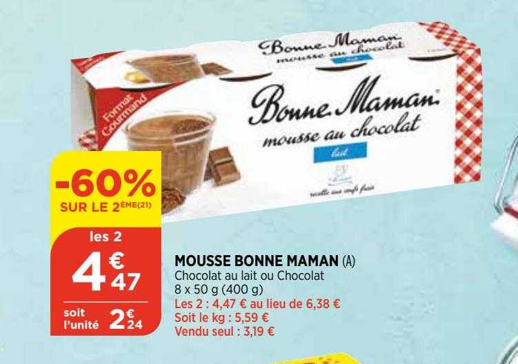 mousse bonne maman