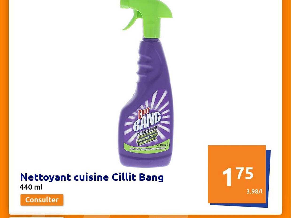 nettoyant cuisine cillit bang