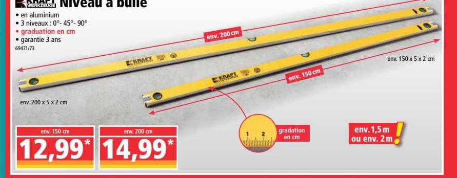 niveau à bulle kraft werkzeuge