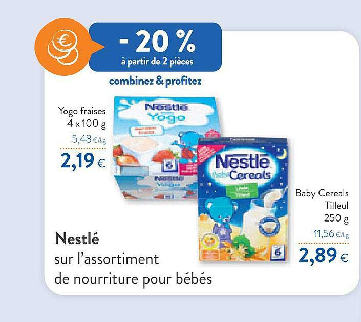nourriture pour bébés neslé