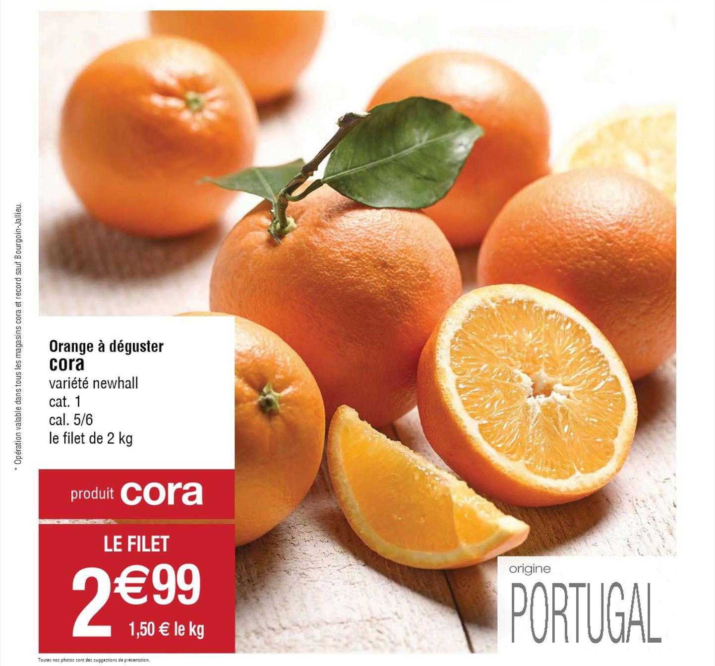 orange à déguster cora