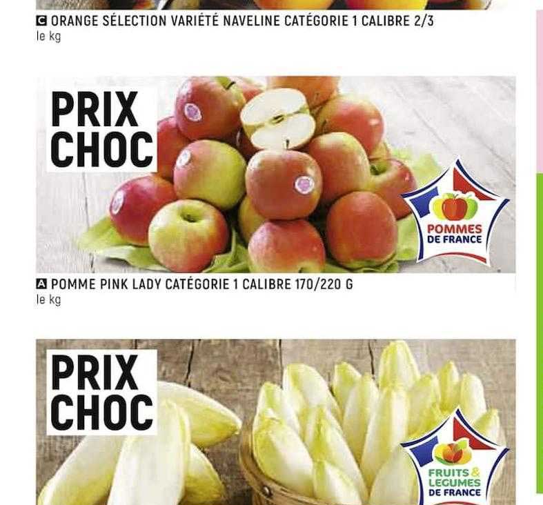 orange sélection variété navelina catégorie 1 calibre 2 3 pomme pink lady catégorie 1 calibre 170 220 g