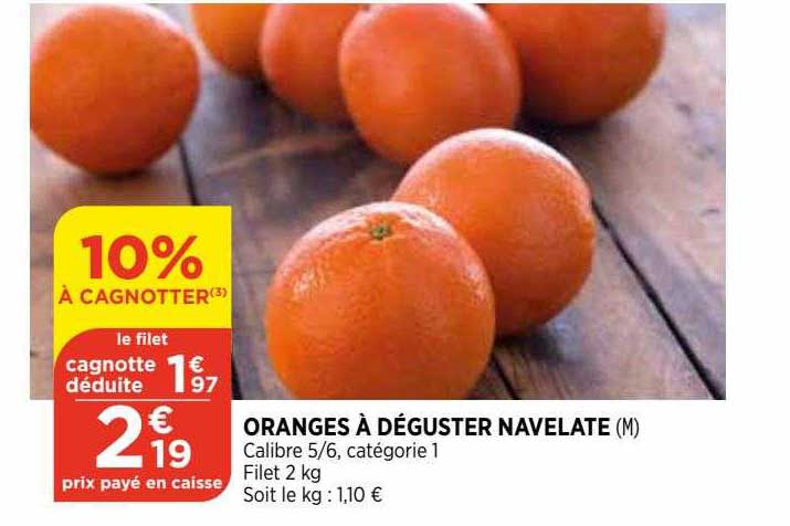 oranges à déguster navelate