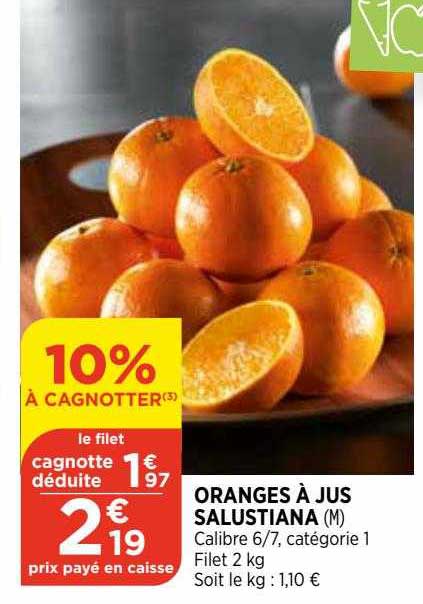 oranges à jus salustiana