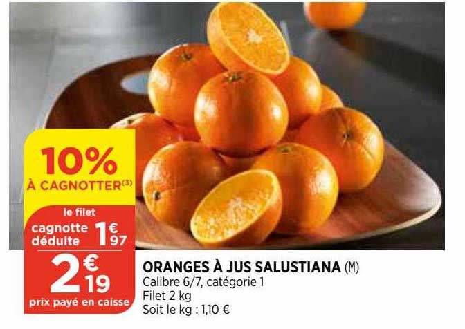 oranges à jus salustiana