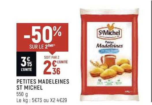 petites madeleines st michel