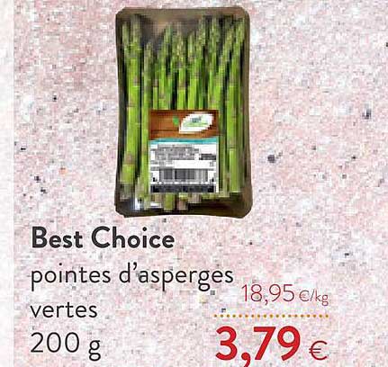 pointes d'asperges best choice