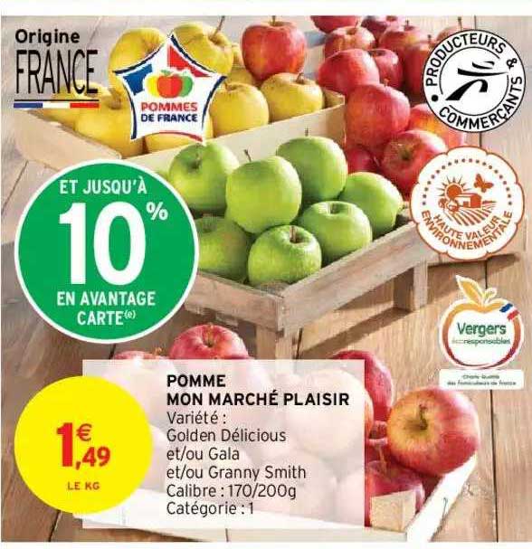pomme mon marché plaisir