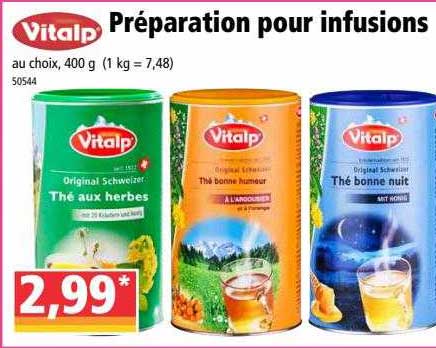 préparation poru infusions vitalp
