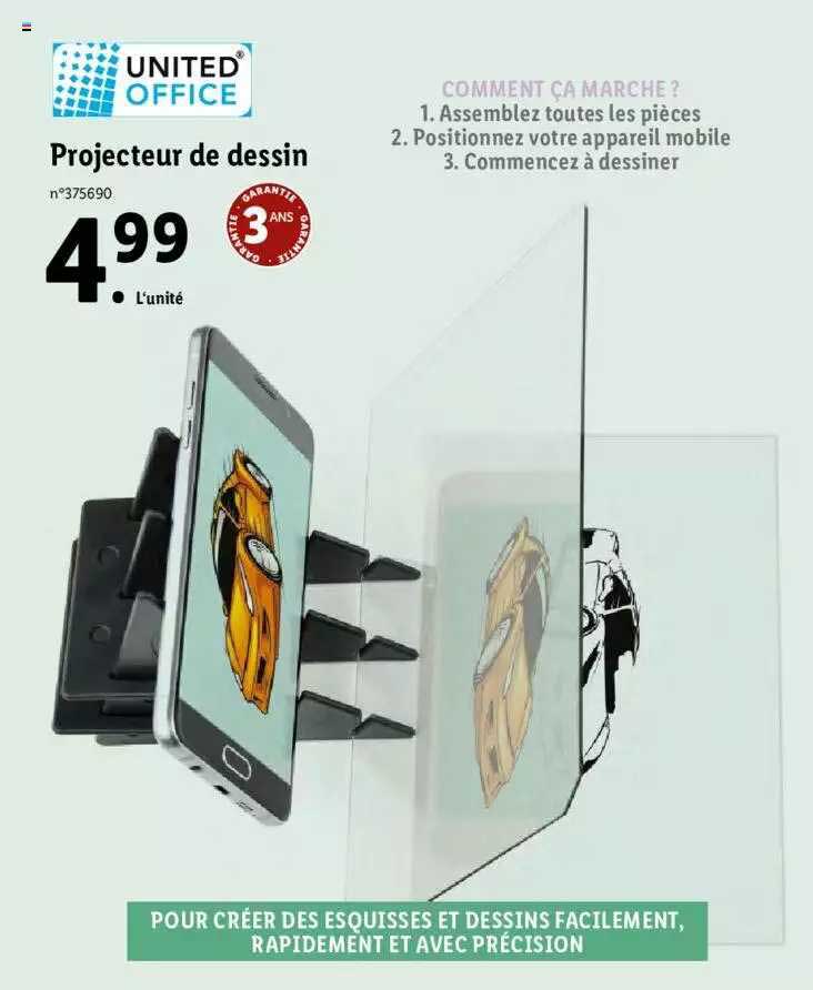 projecteur de dessin united office