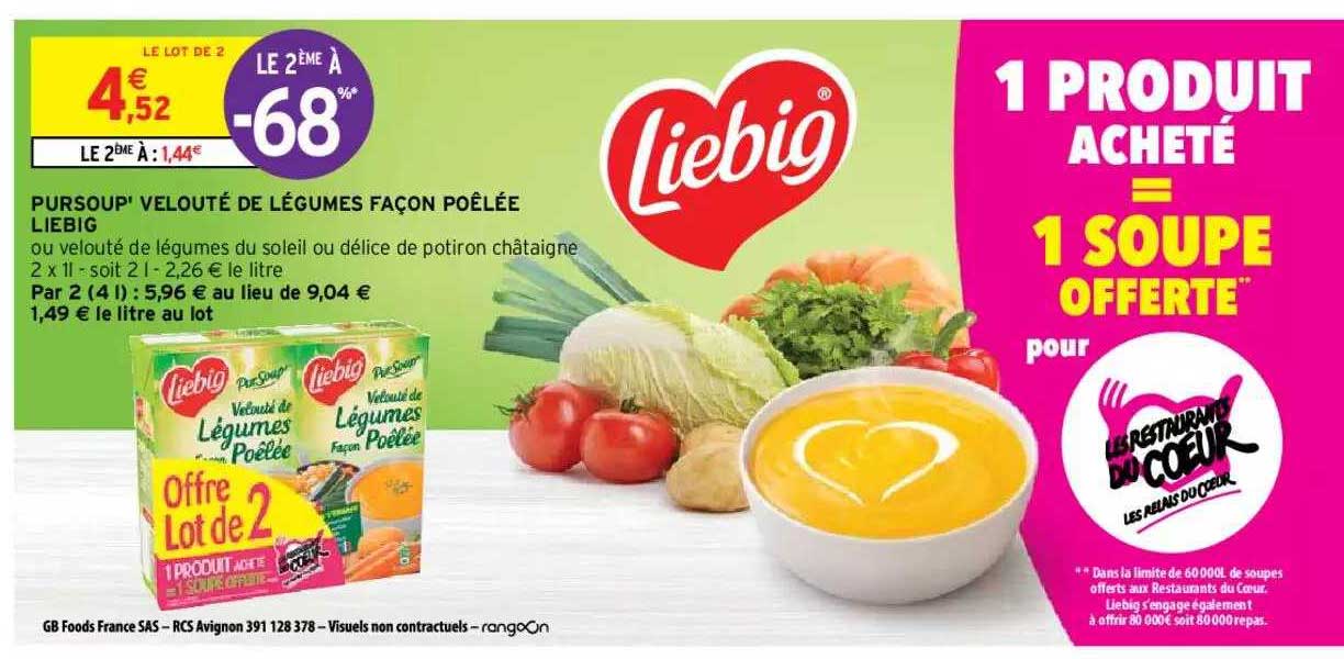 Pursoup' Velouté  De Légumes Façon Poêlée Liebig