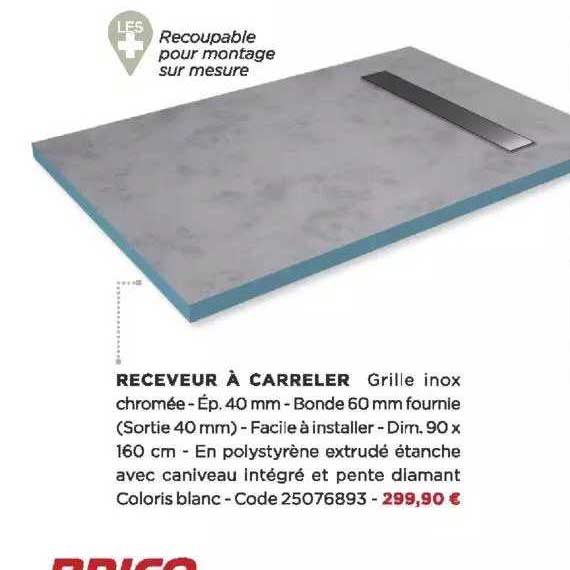 receveur à carreler