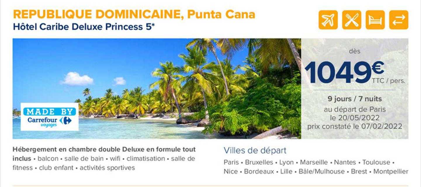 republique dominicaine, punta cana hôtel caribe deluxe princess 5*