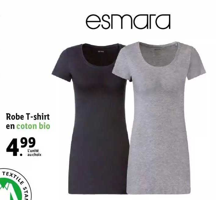 robe t-shirt en coton bio