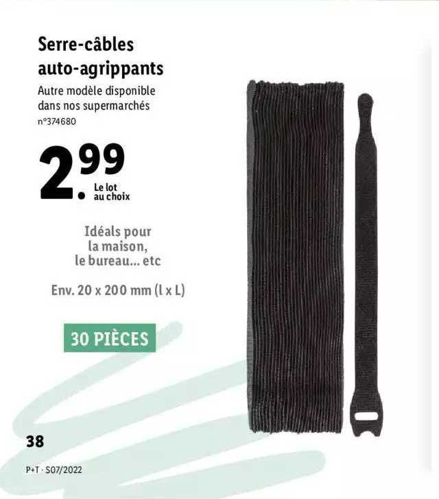 serre-câbles auto-agrippants