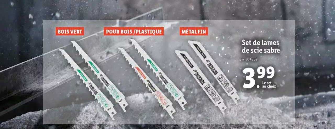 set de lames de scie sabre