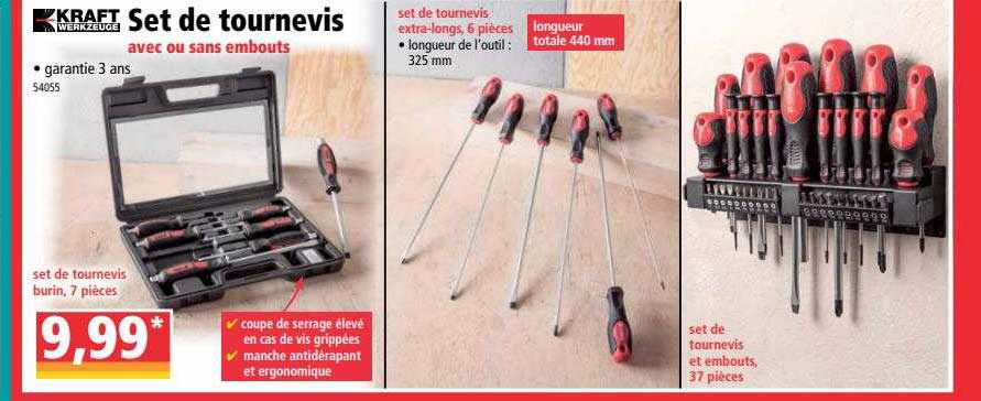 Set De Tournevis Avec Ou Sans Embouts Kraft Werkzeuge