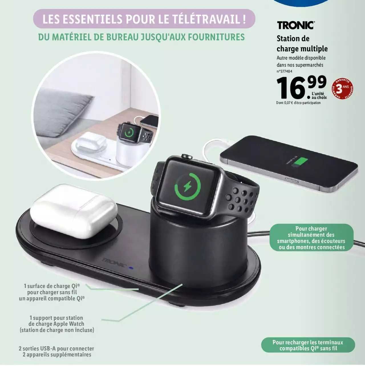station de charge multiple tronic
