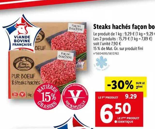 steaks hachés façon bouchère