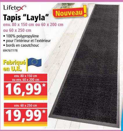 Tapis "layla" Lifetex