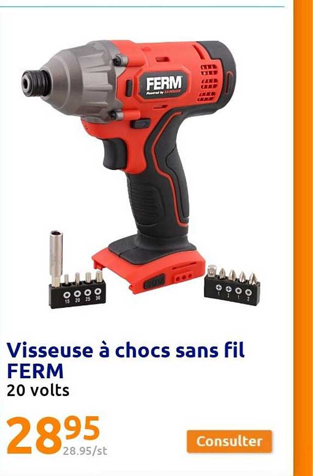 visseuse à chocs sans fil ferm