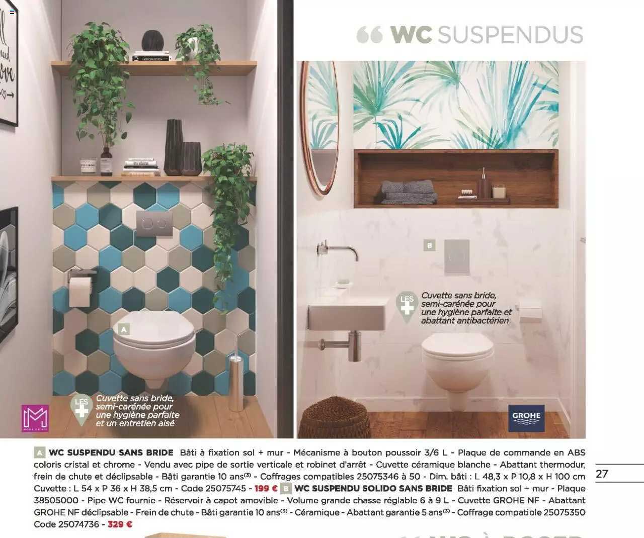 wc suspendu sans bride wc suspendu solido sans bride