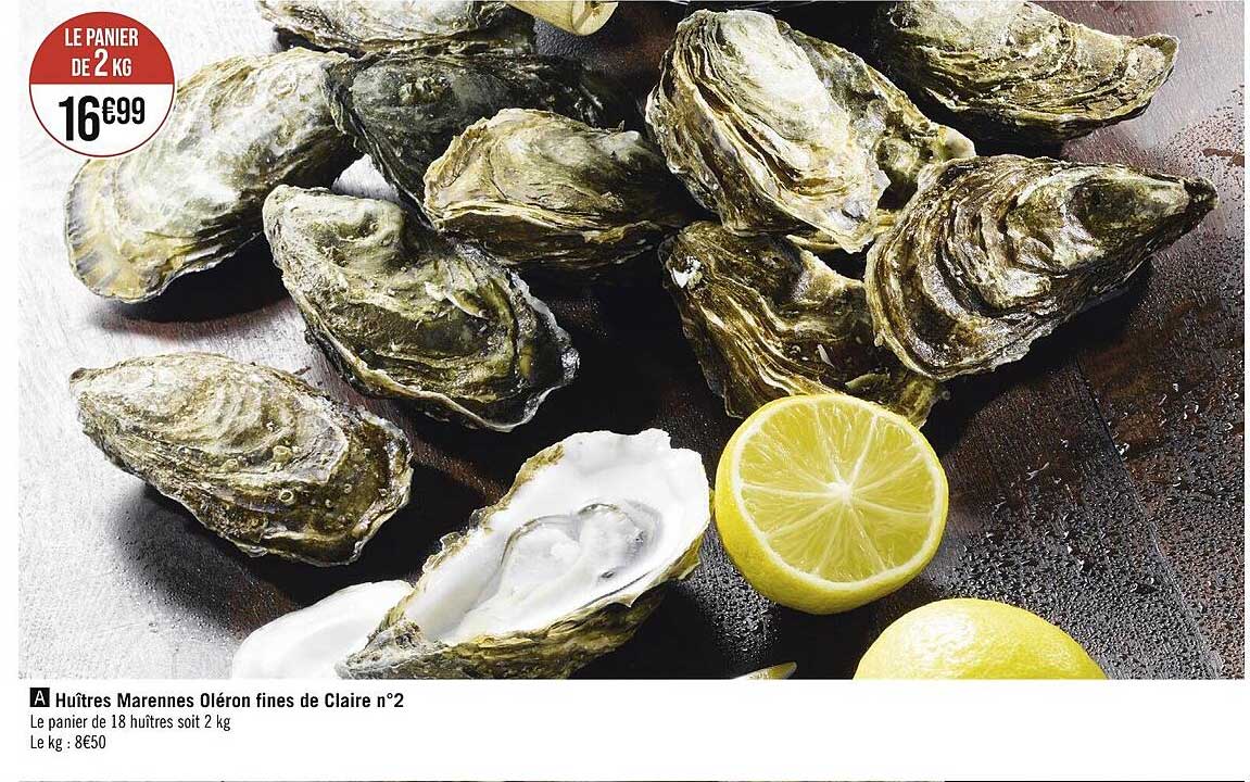 huîtres marennes oléron fines de claires n°2
