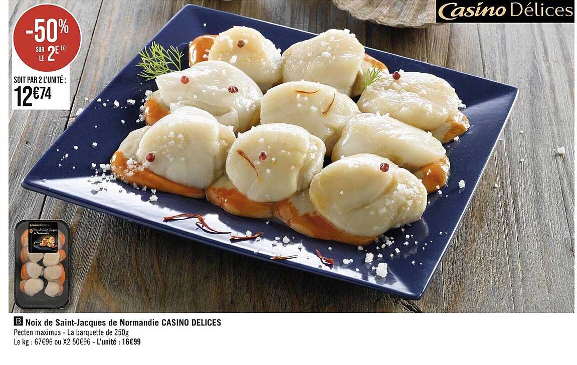 noix de saint-jacques de normandie casino délices