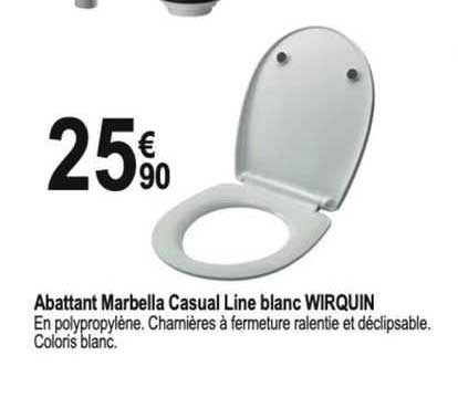 abattant marbella casual line blanc wirquin