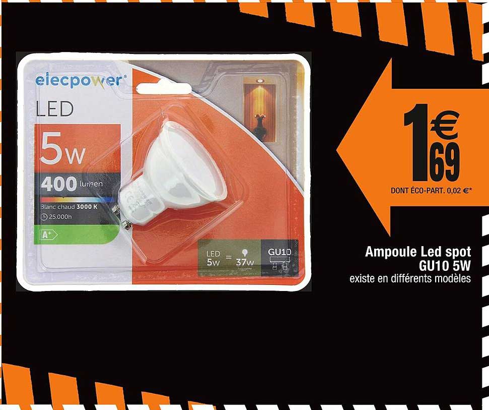 ampoule led spot gu10 5w