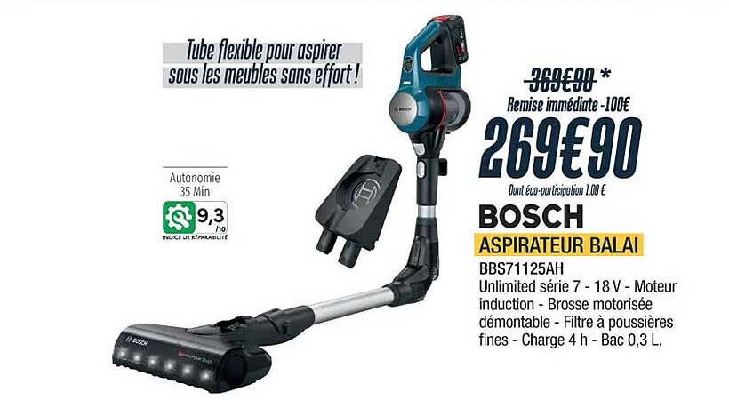 aspirateur balai bosch