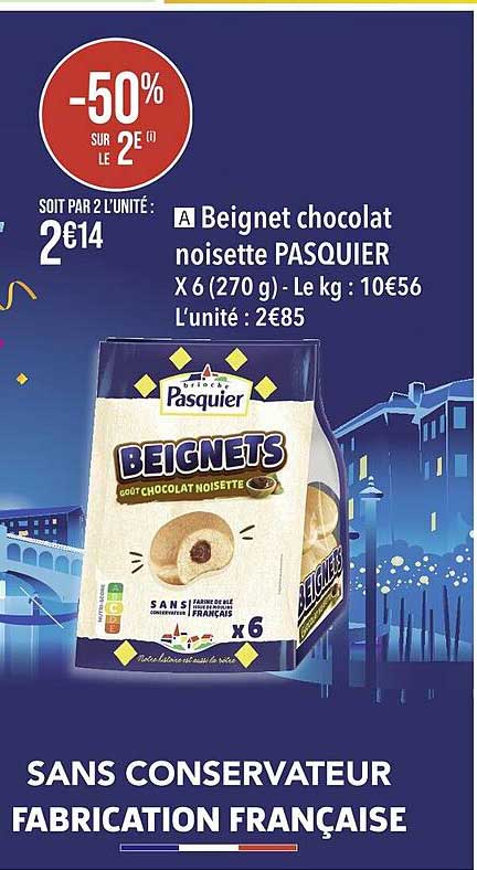 Beignet Chocolat Noisette Pasquier