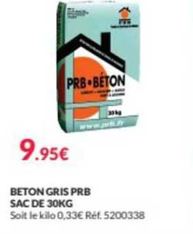 beton gris prb sac de 30kg