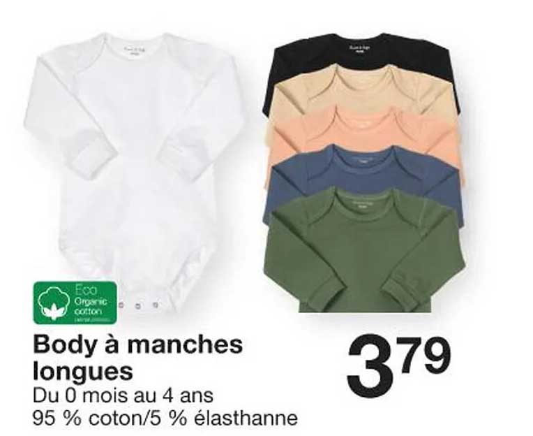 body à manches longues