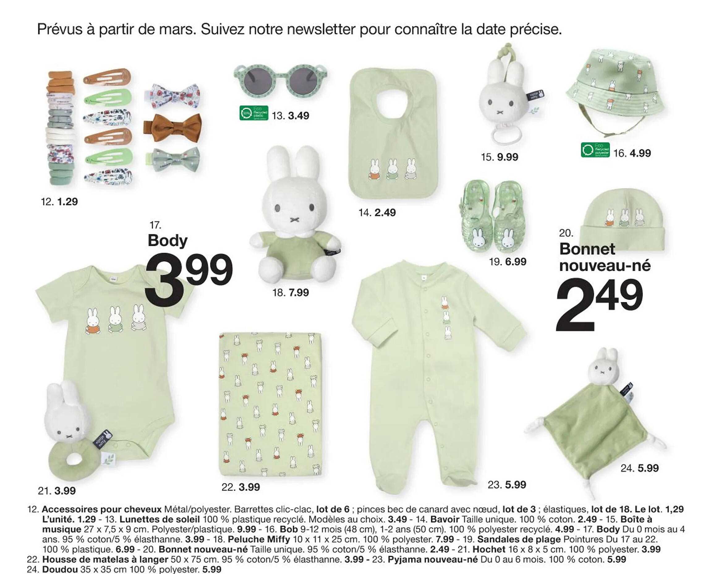 body ou bonnet nouveau-né