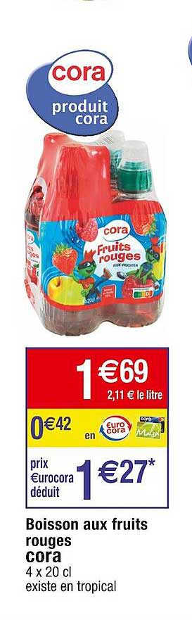 Boisson Aux Fruits Rouges Cora