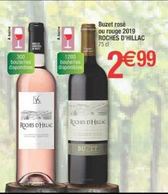 buzet rosé ou rouge 2019 roches d'hillac
