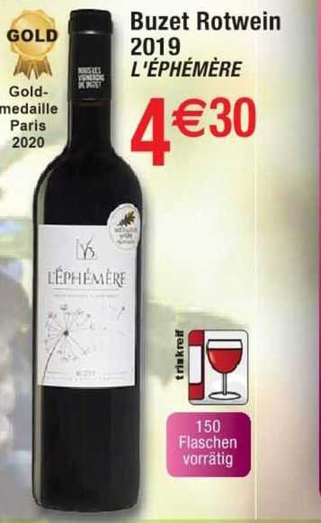 Buzet Rotwein 2019 L'éphémère