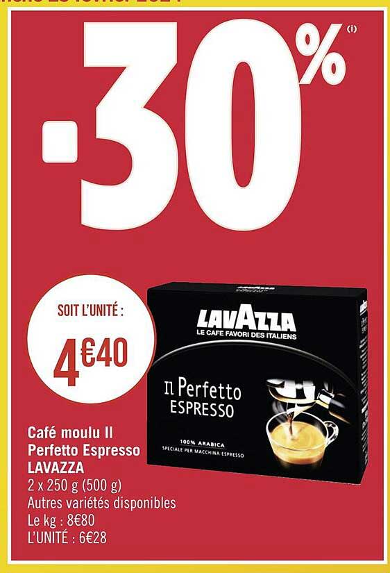 Café Moulu II Perfetto Espresso Lavazza