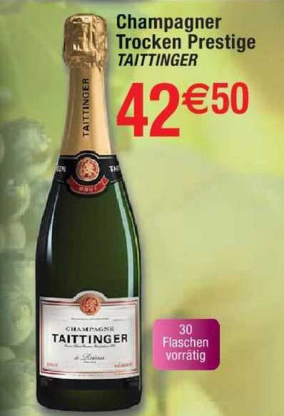champagner trocken prestige taittinger