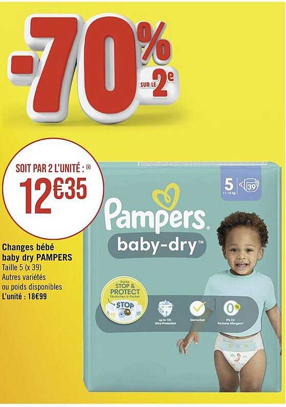 Changes Bébé Baby Dry Pampers