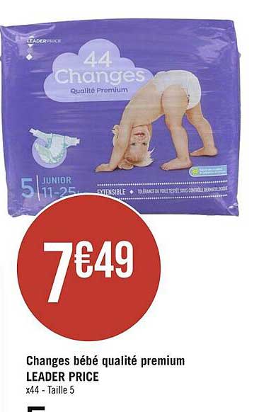 changes bébé qualité premium leader price