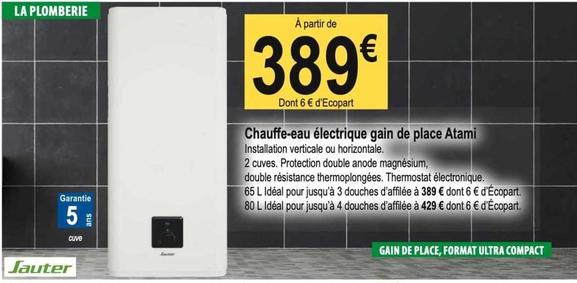 chauffe-eau électrique gain de place atami