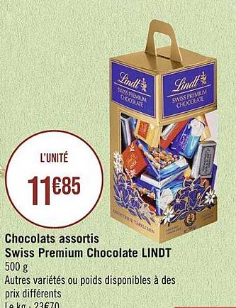 Chocolats Assortis Swiss Premium Chocolate Lindt