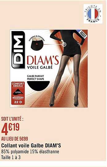 collant voile galbe diam's