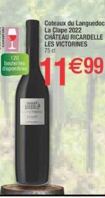 côteaux du languedoc la clape 2022 château ricardelle les victorines