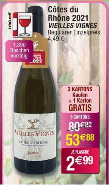 côtes du rhône 2021 vieilles vignes