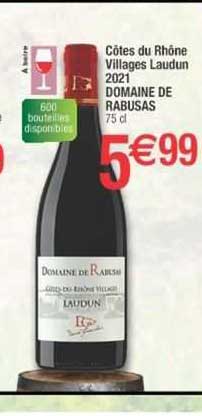 Côtes Du Rhône Villages Laudun 2021 Domaine De Rabusas