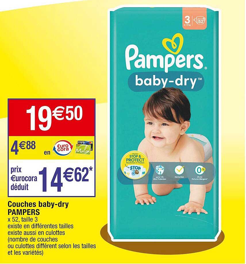 couches baby-dry pampers