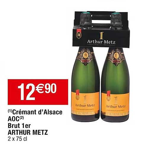 crémant d'alsace aoc brut 1er arthur metz